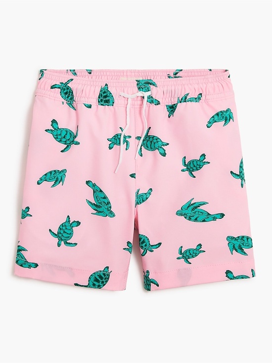 Crewcuts Other - Crewcuts Boys turtles swim trunk sz 16 pink green